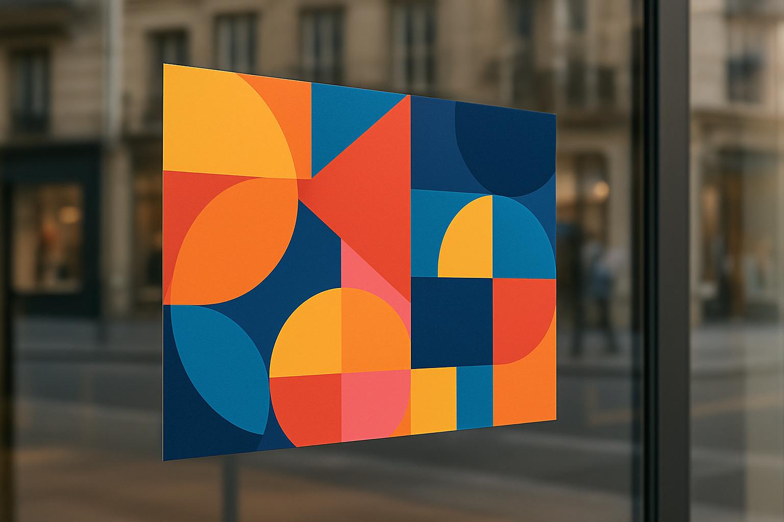 Adhésif promotionnel de vitrine