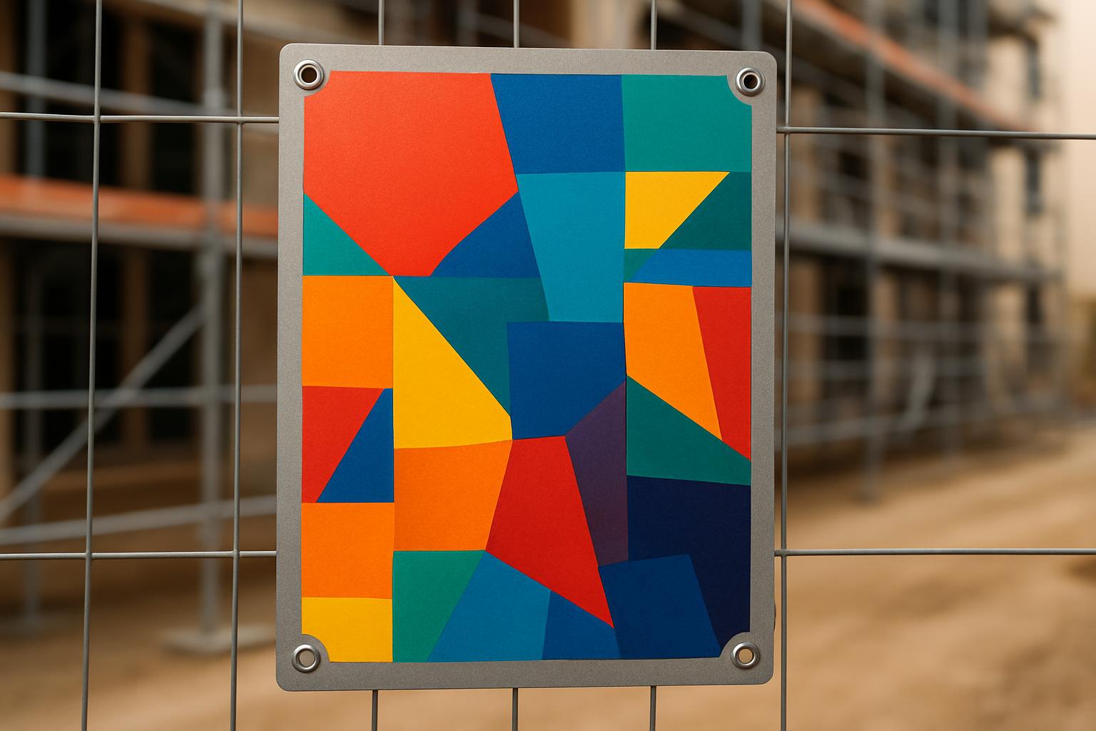 Panneau de chantier aluminium