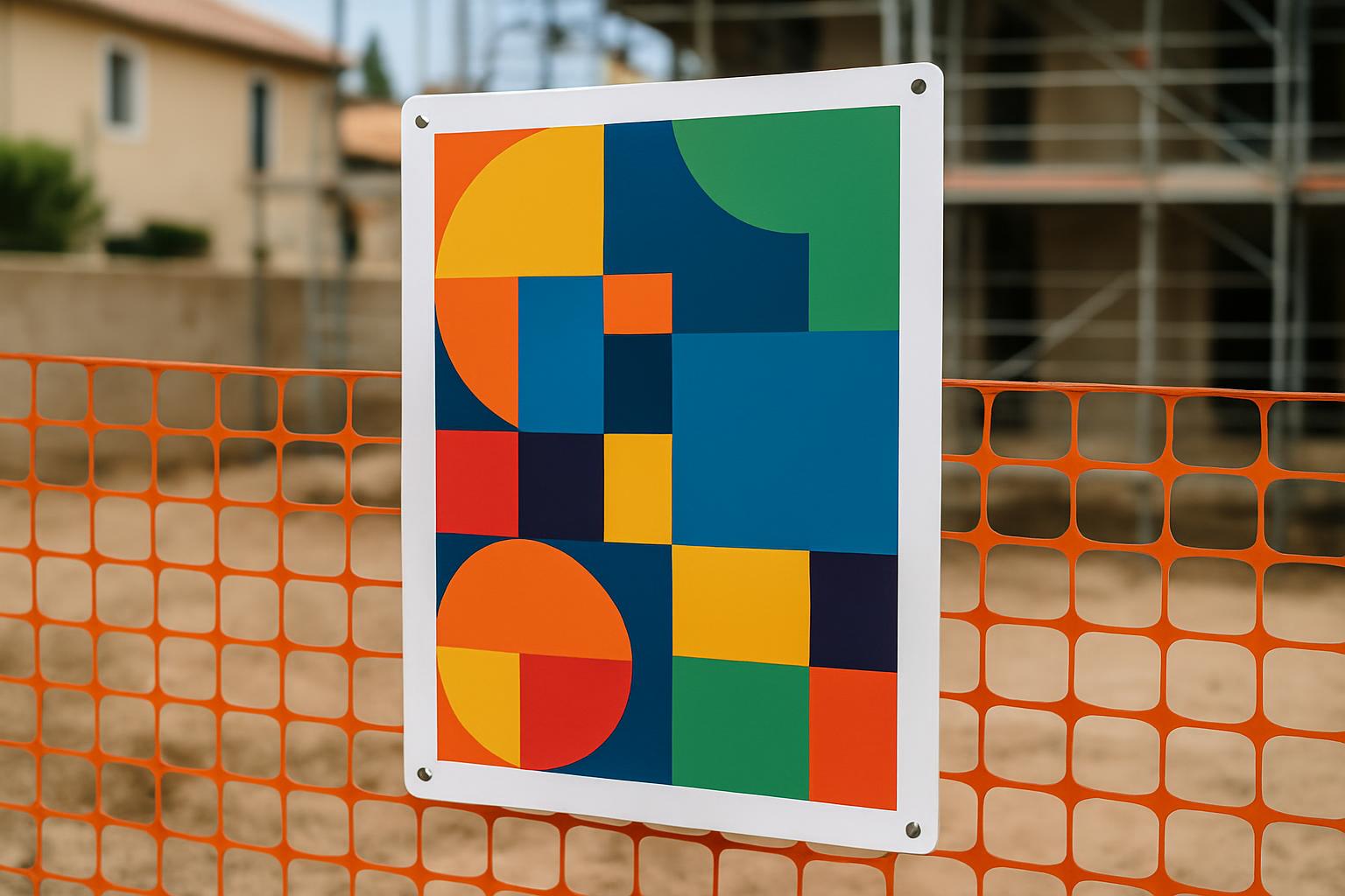 Panneau de chantier PVC