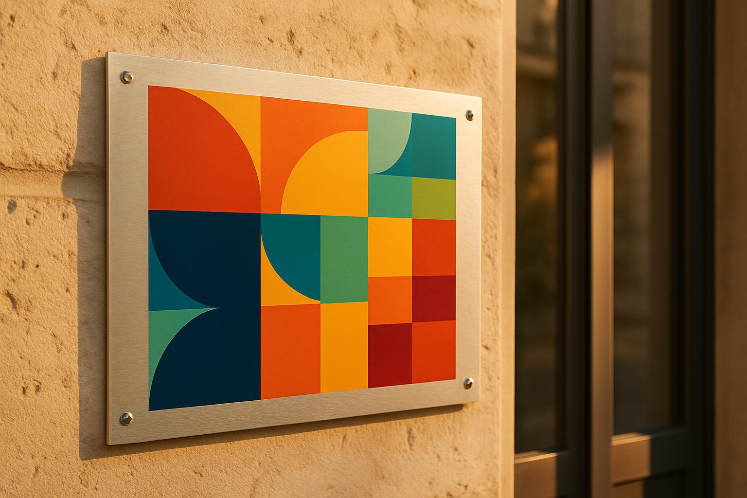 Plaque professionnelle aluminium