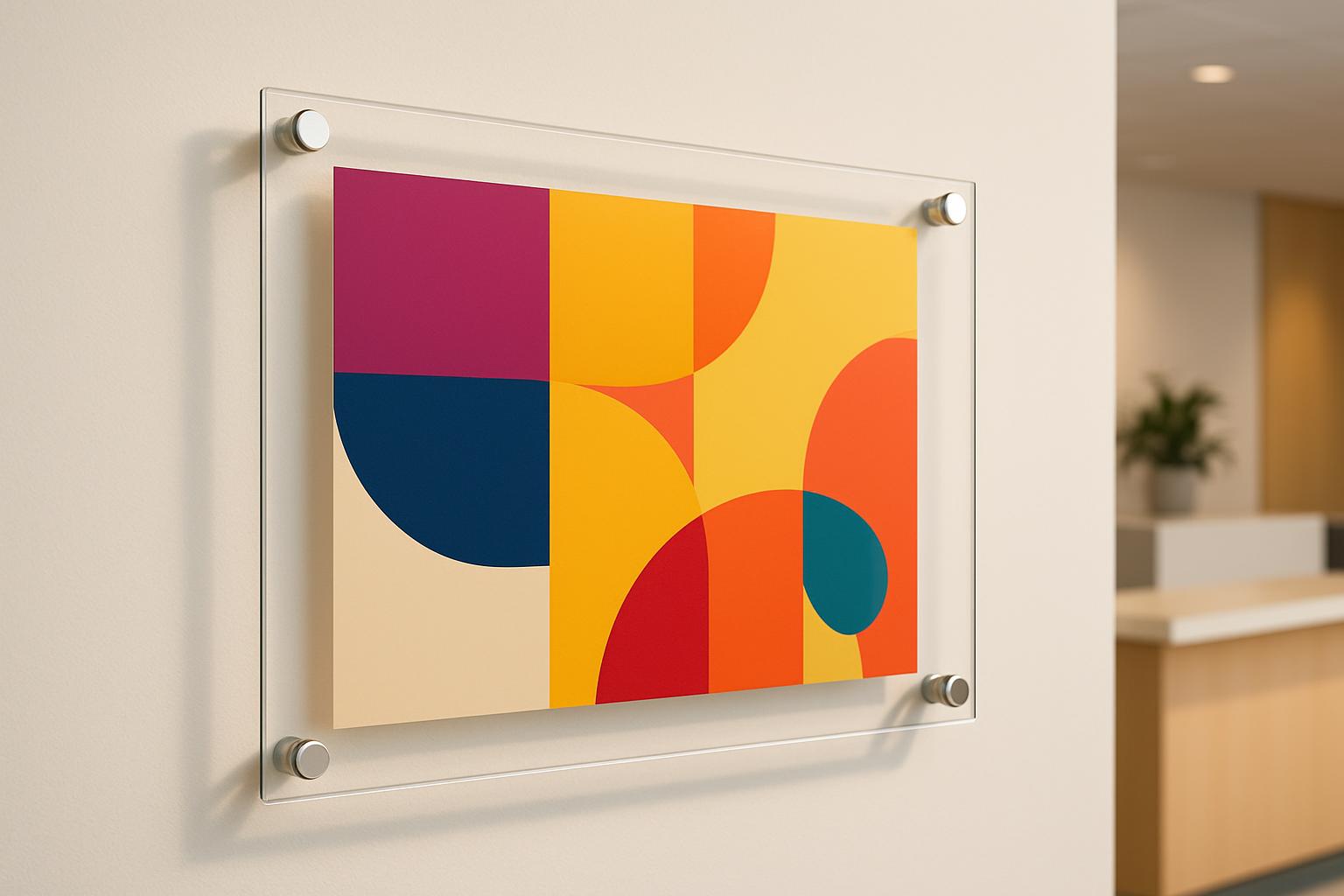Plaque professionnelle plexiglas